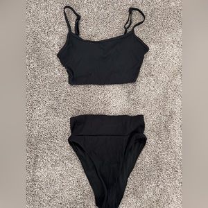 High Waist Black Bikini